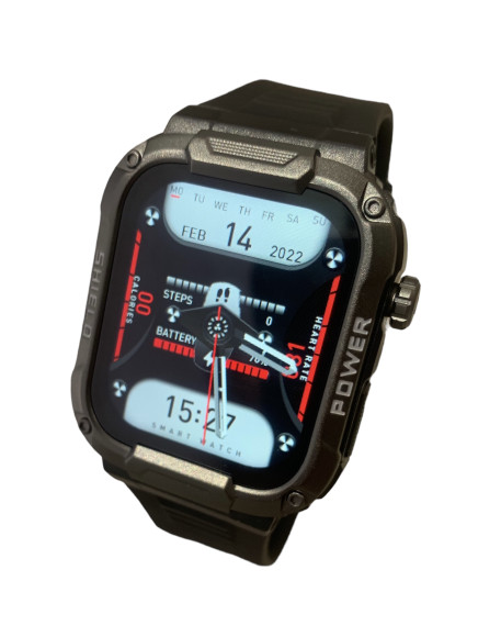 Smart Watch Modfit Armor MODFIT (0231) 3580w  Стійкі.Протиударні.АРМІЙСЬКІ смарт годинники MODFIT  на Каучуковому ремінці.Водозахисні.