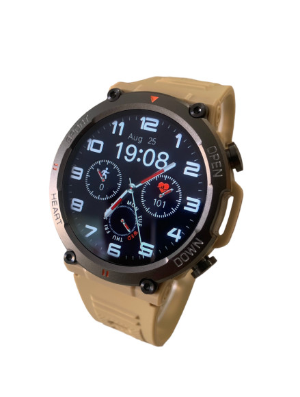 Smart  MODFIT  Watch  Hunter MODFIT (0208) 3880w Стійкі.Протиударні.АРМІЙСЬКІ смарт годинники MODFIT на Каучуковому ремінці.Водозахисні.
