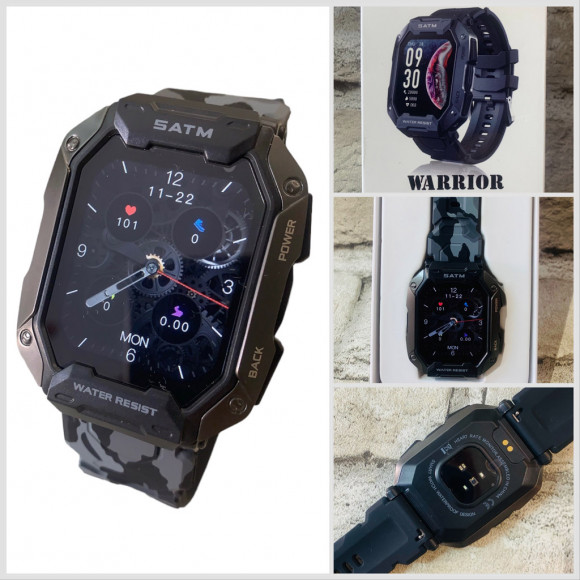 Smart Watch Modfit Warrior MODFIT (0202) 3380w Стійкі, Протиударні.АРМІЙСЬКІ Смарт годинники MODFIT на Каучуковому ремінці.Водозахисні. Водозахисні.