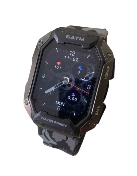 Smart Watch Modfit Warrior MODFIT (0202) 3380w Стійкі, Протиударні.АРМІЙСЬКІ Смарт годинники MODFIT на Каучуковому ремінці.Водозахисні. Водозахисні.