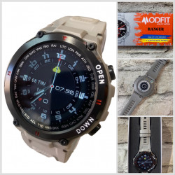 Smart Watch Modfit Ranger MODFIT (0205) 3680w Стійкі,Противоударні. АРМІЙСЬКІ Смарт годинники MODFIT на Каучуковому ремінці. Водозахисні.