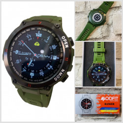 Смарт Часы MODFIT Ranger MODFIT (0206) 3680w Стійкі,Протиударні.АРМІЙСЬКІ Смарт годинники MODFIT на Каучуковому ремінці.Водозахисні.