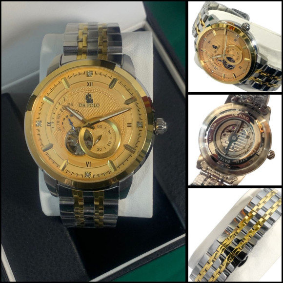 DA POLO(16500w) Чоловічий механічний годинник від бренду PARKER 3388-4. DA POLO(16500w) Чоловічий механічний годинник від бренду PARKER 3388-4.