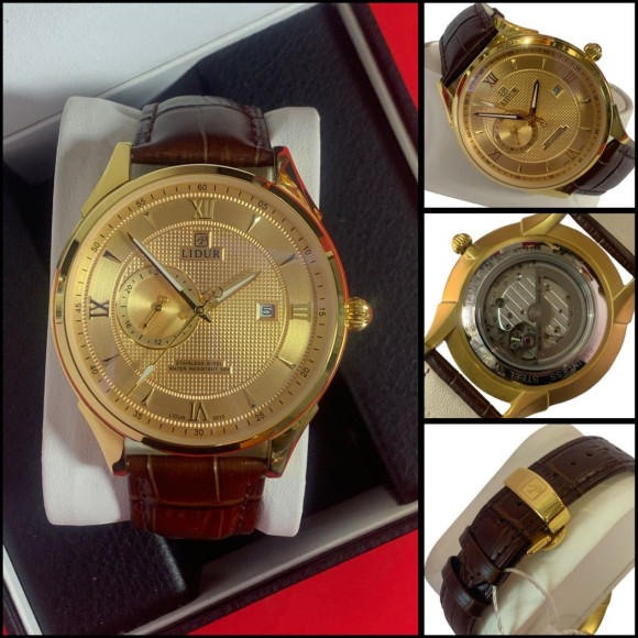 LIDUR (16500w) Чоловічий механічний годинник від бренду PARKER 3388-55.